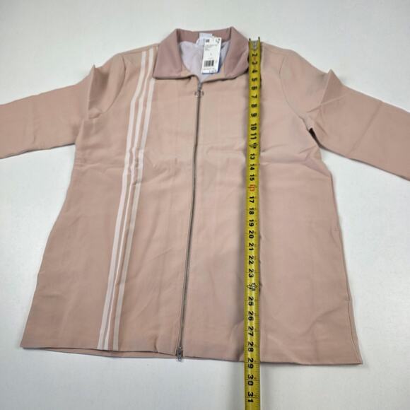 TLRD Track Top Jacket Mens Large Ashpea Pink Beige Full Zip Striped EC0927 New - Picture 5 of 11